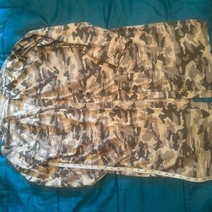 Camouflage Print cardigan lightweight